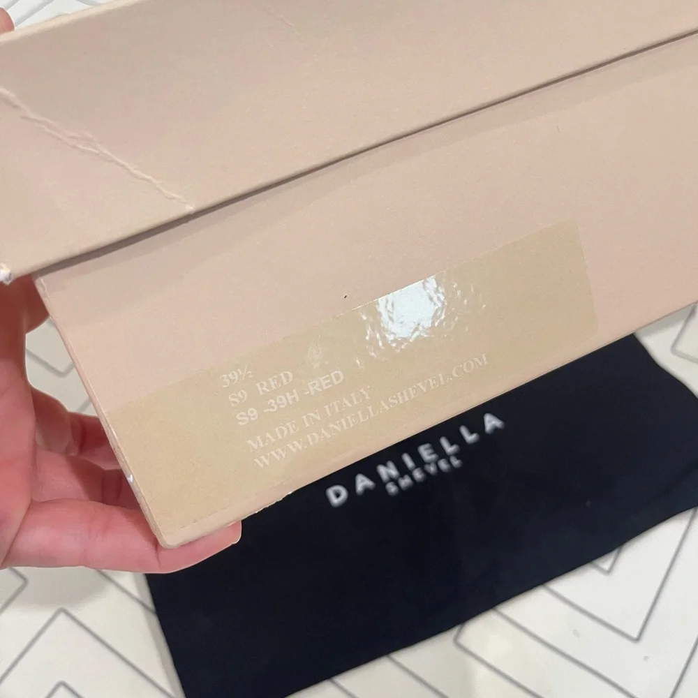 Daniella Shevel Red Leather Loafers - Picture 13 of 15